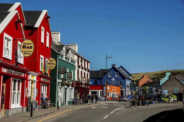 Bares Hotéis Pequena Cidade Irlanda — Fotografia de Stock