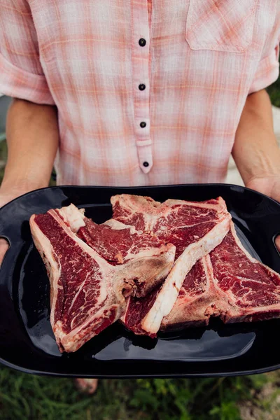 Bone Steak Platter — Zdjęcie stockowe