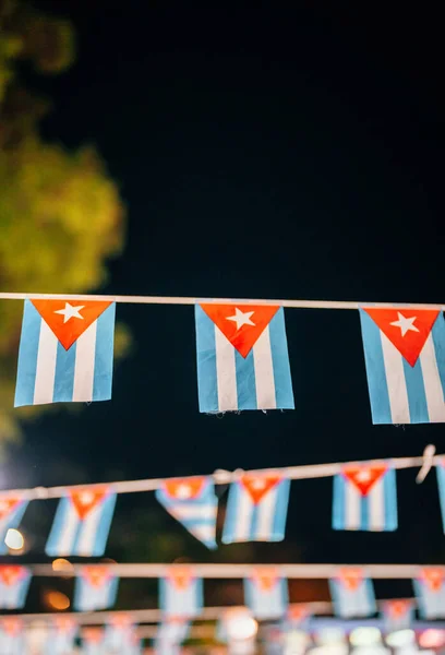 Bandeiras Patrióticas Cuba Bandeira Miami — Fotografia de Stock