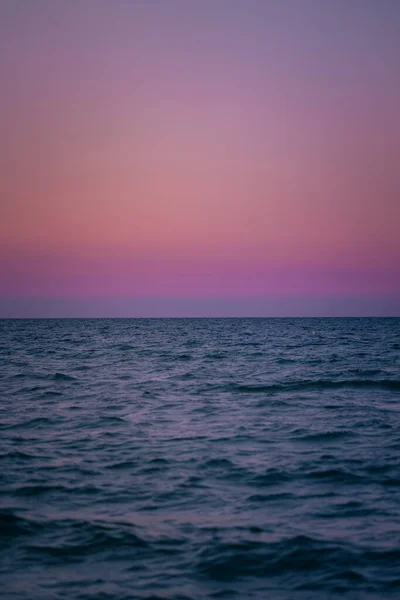 Ηλιοβασίλεμα Πάνω Από Θάλασσα Miami Beach Φλόριντα — Φωτογραφία Αρχείου