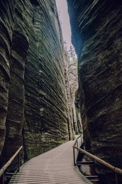 stock image Teplice Adrspach Rocks, Eastern Bohemia, Czech Republic