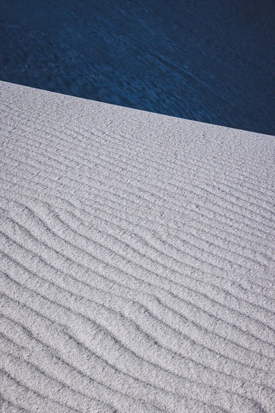 Kivonat Hullámok Hullámok White Sands Mexikó — Stock Fotó