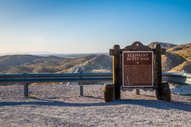 Elephant Butte, NM, USA - May 1, 2022: The Elephant Butte Dam clipart