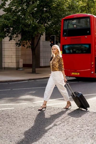 stock image Attractive businesswoman in London