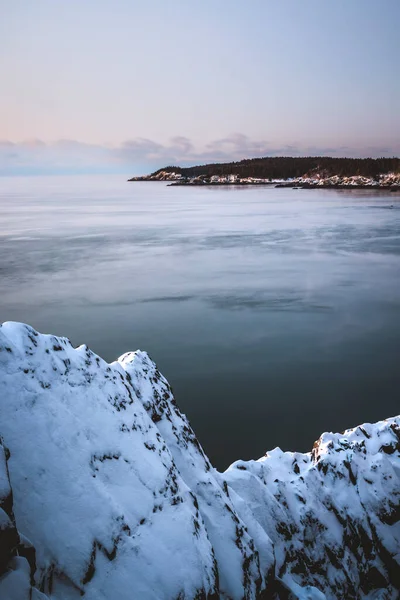 Winter Entlang Der Küste Von Maine Cutler Public Reserve Land — Stockfoto