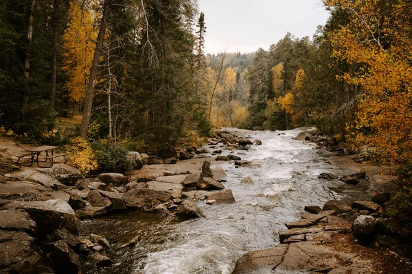 Beautiful Picnic Location Fall River — Stock Photo, Image