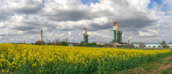 Odessa Ukraine 2019 Panoramaudsigt Odessa Port Plant Den Kemiske Fremstillingsvirksomhed - Stock-foto