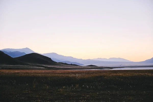 Landscape Sunrise Tuzkol Lake Kazakhstan — Stock Photo, Image