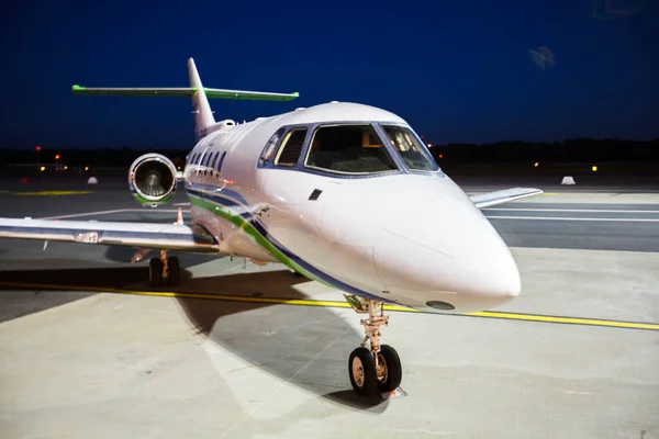 Stock image private jet at the airport