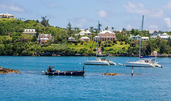 Schwarzes Fischerboot Auf Bermuda — Stockfoto