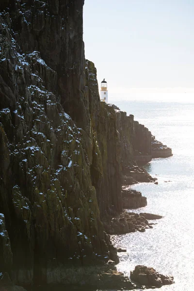 Neist Point Lighthouse Isle Skye Coast Scotland — Stock Photo, Image