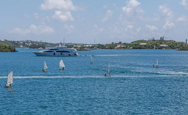 Żaglówki Jacht Bermudach — Zdjęcie stockowe