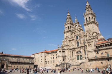 The cathedral of Santiago de Compostela in Galicia, Spain