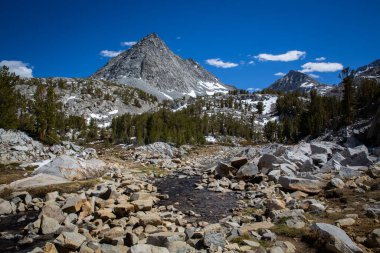 Mountains on a hike in the Eastern Sierra clipart