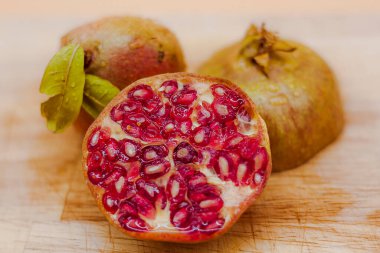 Granda meyve bileşiminin makro fotoğrafçılığı f ile ikiye bölündü