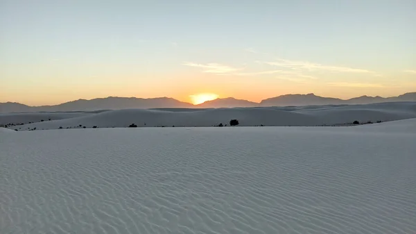 White Sands, New Mexico at Sunset