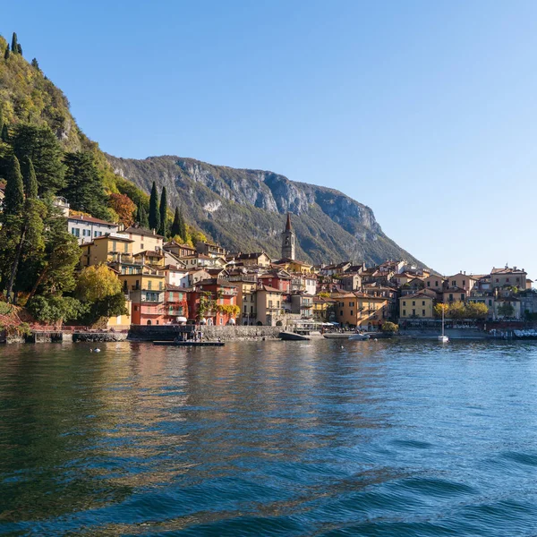 Varenna Włochy Lago Como Października 2021 Piękny Widok Wioskę Wypoczynkową — Zdjęcie stockowe