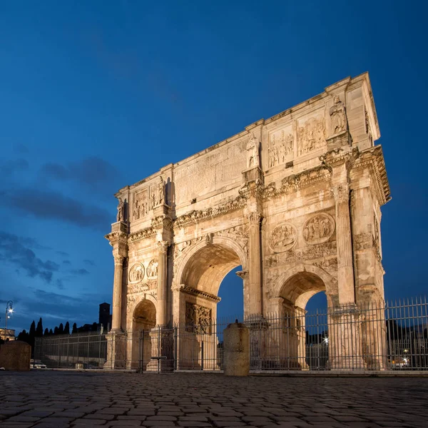 Arco Tito Hora Azul Fórum Romano Roma — Fotografia de Stock