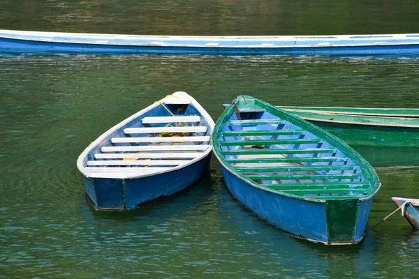 Canoas Coloridas Rio Tamul Huasteca Potosina — Fotografia de Stock