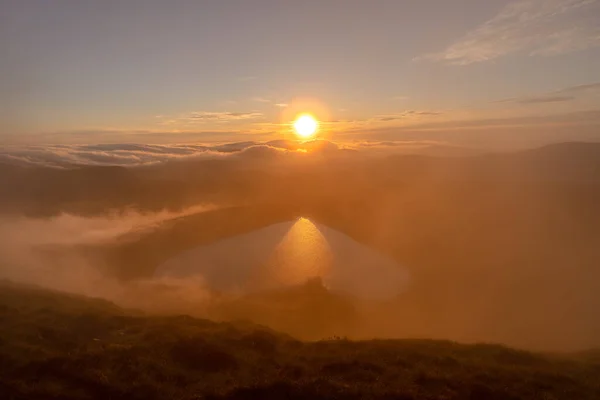 Восход Солнца Графстве Лох Олер Ирландия — стоковое фото