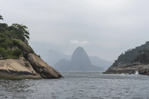 Beautiful View Ocean Mountains Landscape Rio Janeiro — Stock Photo, Image