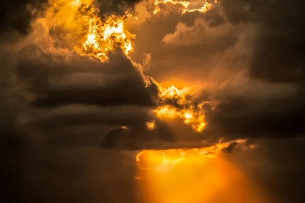 Una Puesta Sol Sobre Isla Merritt — Foto de Stock