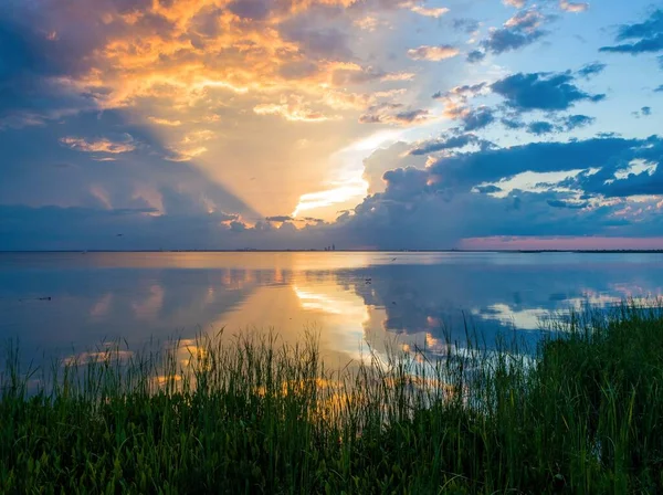 Eastern Shore Mobile Bay Sunset — Stock Photo, Image