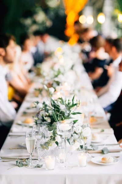 Talya Açık Hava Düğün Masası — Stok fotoğraf
