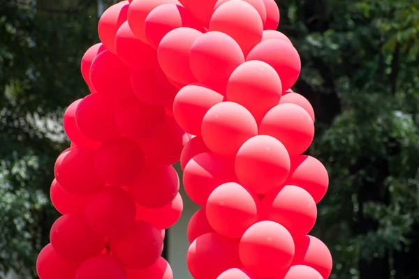 Aufblasbare Luftballons Hintergrund Geburtstagsfeier — Stockfoto
