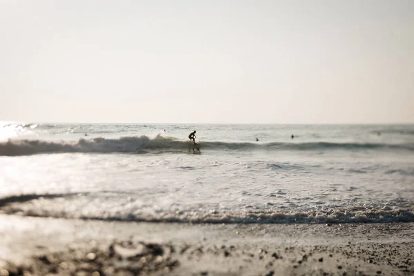 Surfer Cornish Beach — Stockfoto