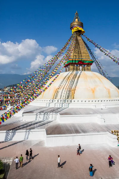 Boudhanath Stupa Sitio Budista Icónico Katmandú Nepal — Foto de Stock