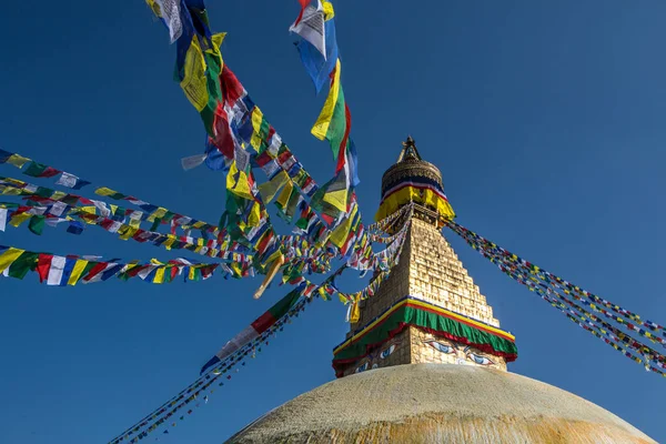 Boudhanath Stupa Famoso Sitio Religioso Katmandú — Foto de Stock