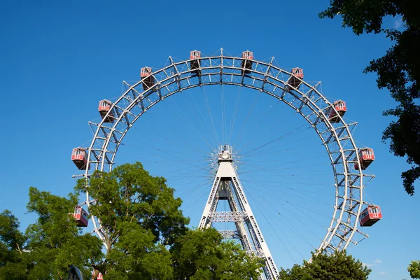 stock image Ferris wheel of Vienna Prater Park named as Wurstelprater