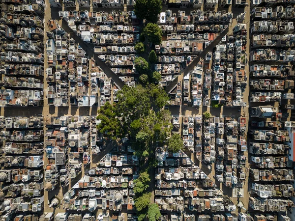 Hermosa Vista Aérea Cementerio Recoleta Buenos Aires Argentina —  Fotos de Stock