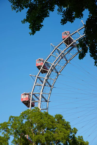 Ferris Wheel Vienna Prater Park Nomeado Como Wurstelprater — Fotografia de Stock