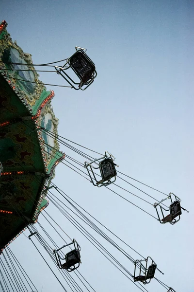 Vienna Austria June 2019 Carousel Spinning Prater Amusement Park — Stock Photo, Image