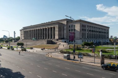 Buenos Aires, Arjantin 'deki Hukuk Fakültesi' nin tarihi binasının güzel manzarası