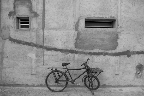 Bicicleta Carga Estacionada Calçada Nordeste Brasil — Fotografia de Stock