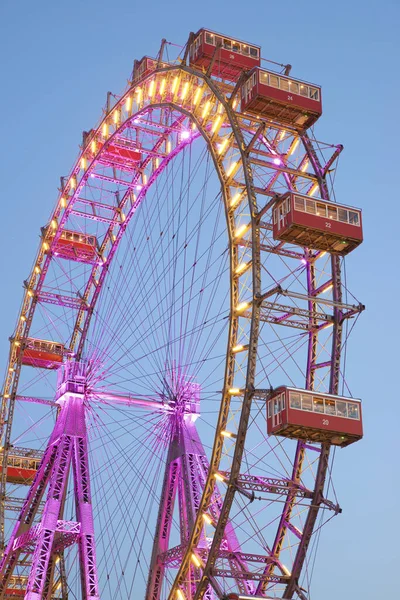 Viena Áustria Junho 2019 Turistas Que Visitam Roda Gigante Parque — Fotografia de Stock
