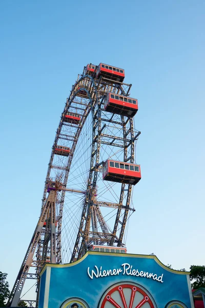 Viena Áustria Junho 2019 Ferris Wheel Vienna Prater Park Nomeado — Fotografia de Stock