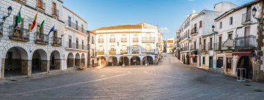 Spain Square, Montanchez, Caceres, Extremadura clipart