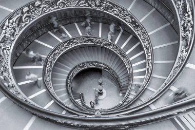 Vatikan 'ın zamansız B & W sarmal zarafeti