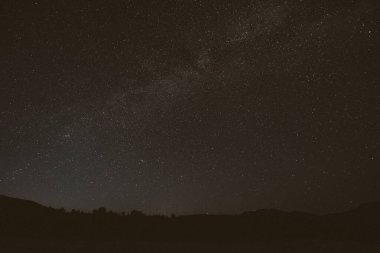 Samanyolu ile gece gökyüzü