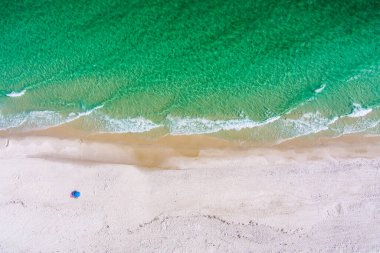 Pensacola Florida 'daki sahilin havadan görüntüsü.