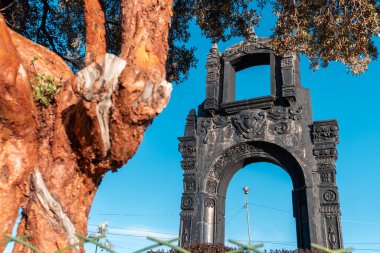 La Paz Bolivya 'daki Killi Killi bakış açısının kemeri.