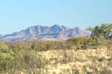 Portrait view of the West Macdonnell Ranges, Tjoritja National Park clipart