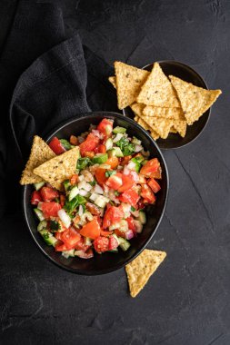 Geleneksel Meksika yemeği Pico de Gallo