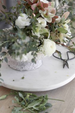 Bahçe Tarzı Çiçek Deliği ve Ranunculus Merkezi Parçaları