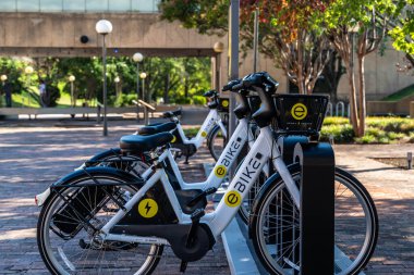 Memphis, Tennesse 'de şehir merkezinde bir bisiklet servisi.