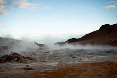Myvatn Jeotermal Bölgesi 'nde nefes kesici çamurluklar
